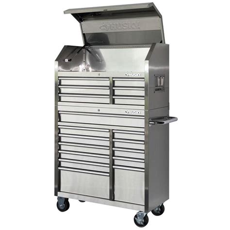 husky stainless steel rolling tool cabinet|husky 22 drawer tool box.